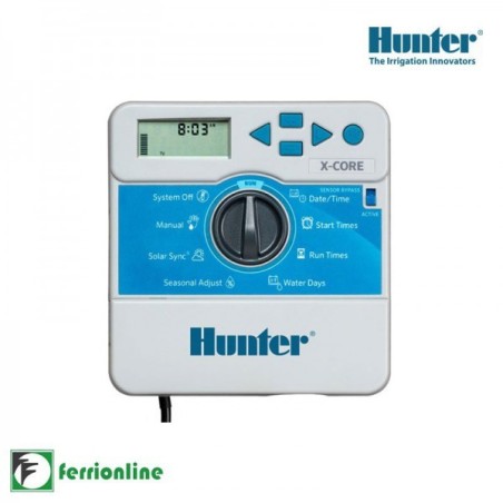 Centralina Hunter  X-Core 4  4 stazioni 230 VAC (Programmatore) per Interno XC401I-E