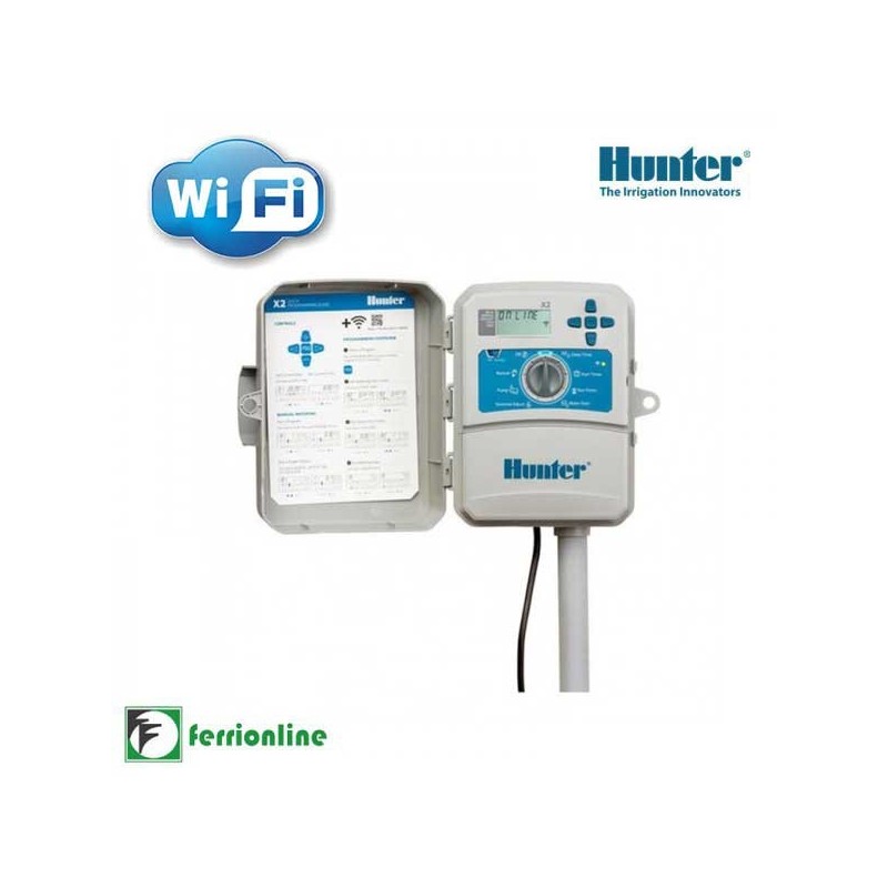 Centralina programmatore Hunter 4 Stazioni X2 WI-FI opz. per esterno - X2-401-E Centralina programmatore Hunter 4 Stazioni X2 WI-FI opz. per esterno - X2-401-E