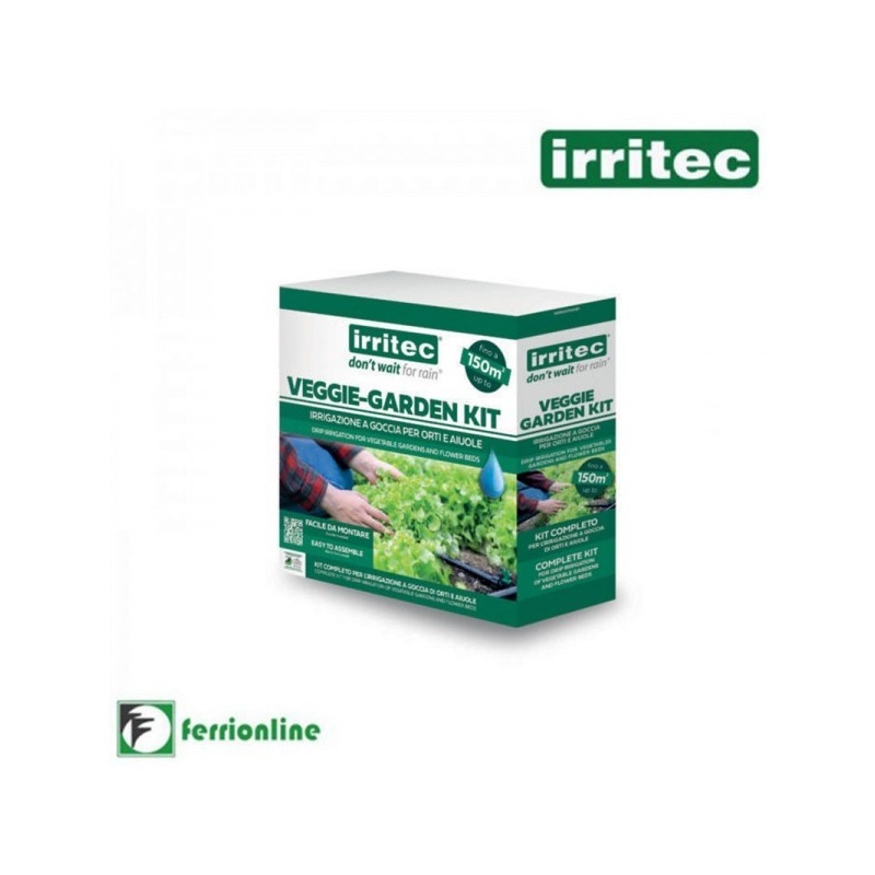 Veggie Garden Kit! Per L’Irrigazione a Goccia Di Orti e Aiuole - Irritec - Art. SHI150ST20NFI