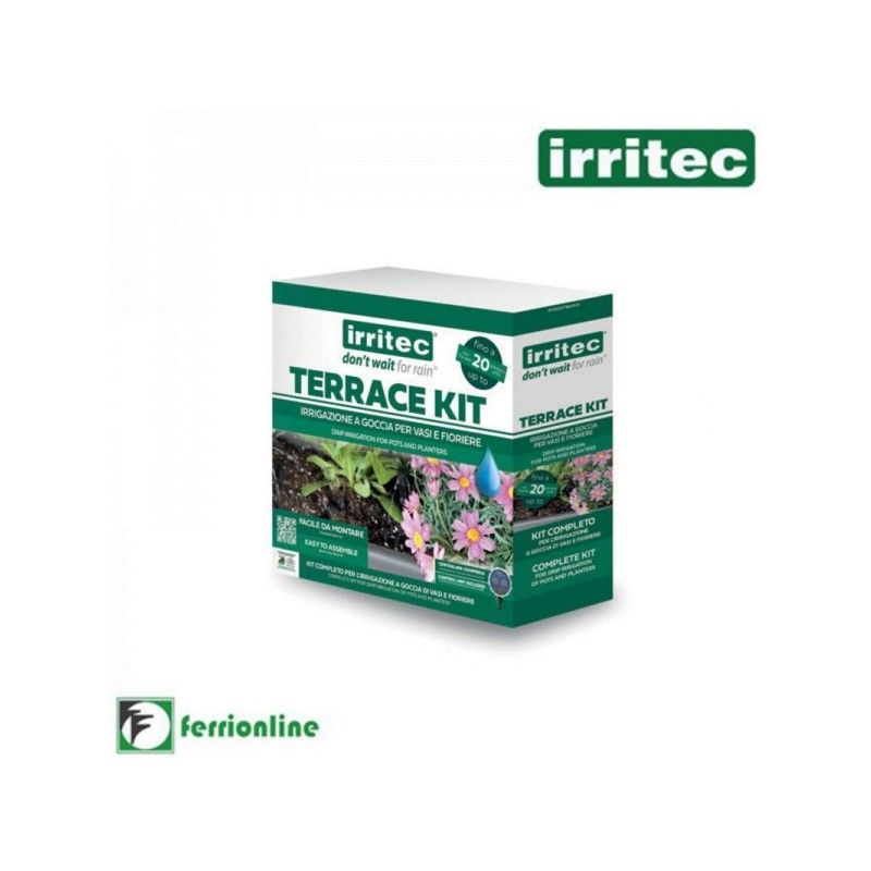 Terrace Kit! Per L'Irrigazione Di Vasi e Fioriere – Timer Incluso!!!- Irritec - Art.SHTE20ST16A1000