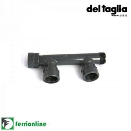 Collettore a 2 uscite da Ø 1" Femmina - Cod. 908132