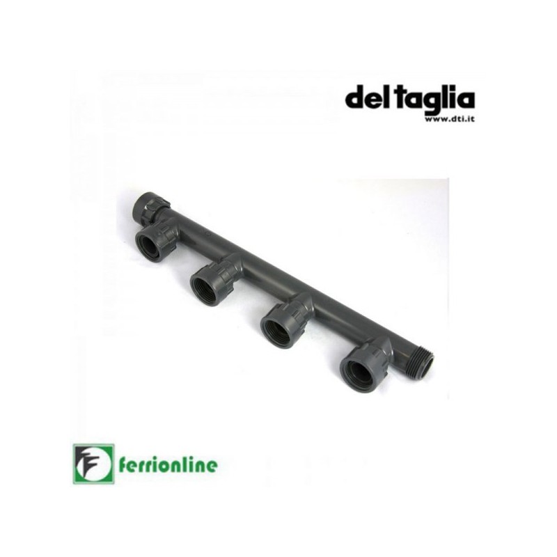 Collettore a 4 uscite da Ø 1" Femmina COL-4 - Del Taglia