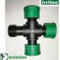 Raccordo Croce in Polipropilene con attacco maschio/femm./femm./femm. da 1"con Oring - Irritec