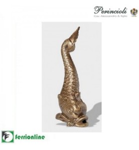 Rubinetto a bocca delfino a erogazione continua fontana esterno H56cm