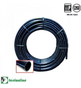 Tubo Polietilene Hd Nero/Blu ⌀ 20 mm PN16 - 100mt