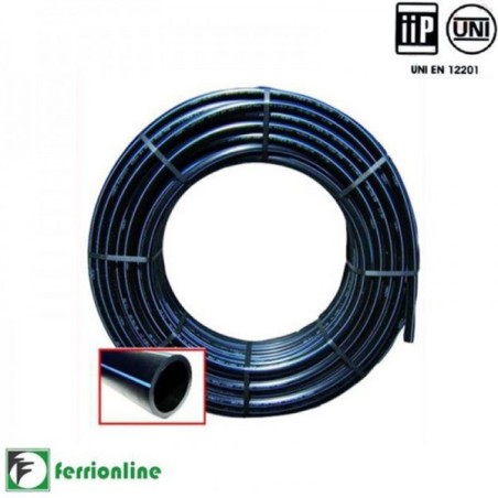 Tubo Polietilene Hd Nero/Blu  ⌀ 32 mm PN16 - 100mt