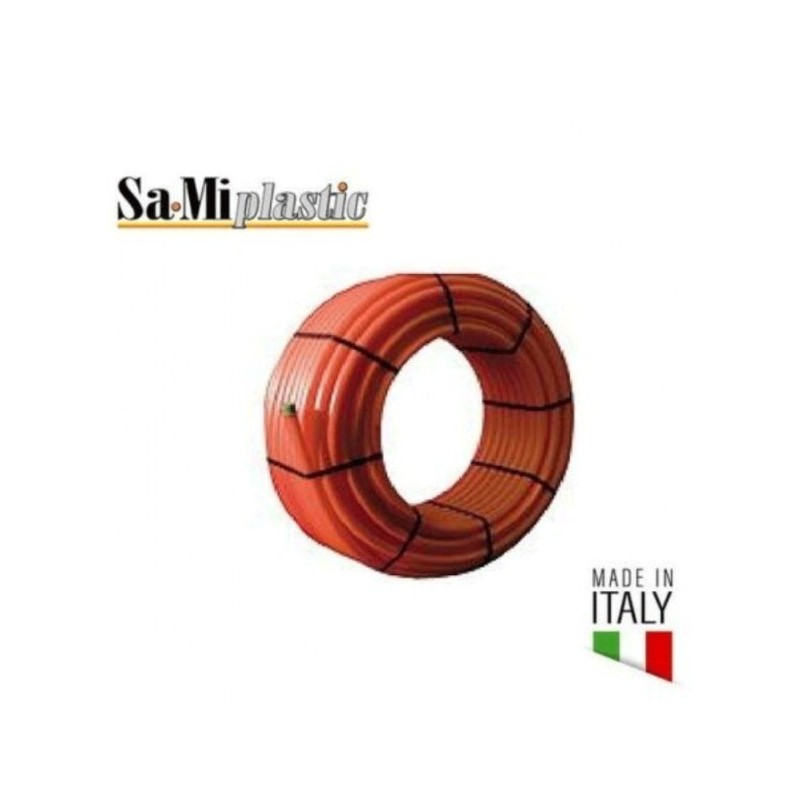 Tubo multistrato rivestito isolato coibentato ⌀ 32X3 mm PEX B - 25mt Tubo multistrato rivestito isolato coibentato ⌀ 32X3 mm PEX B - 25mt