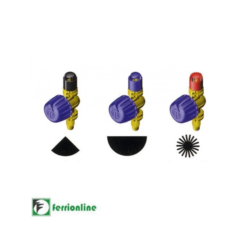 Micro-irrigatore - Spruzzatore Idra 360° regolabile rossa - Jet Spray