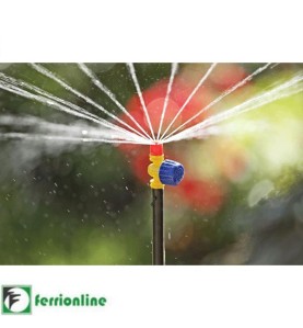 Micro-irrigatore - Spruzzatore Idra 360° regolabile rossa - Jet Spray