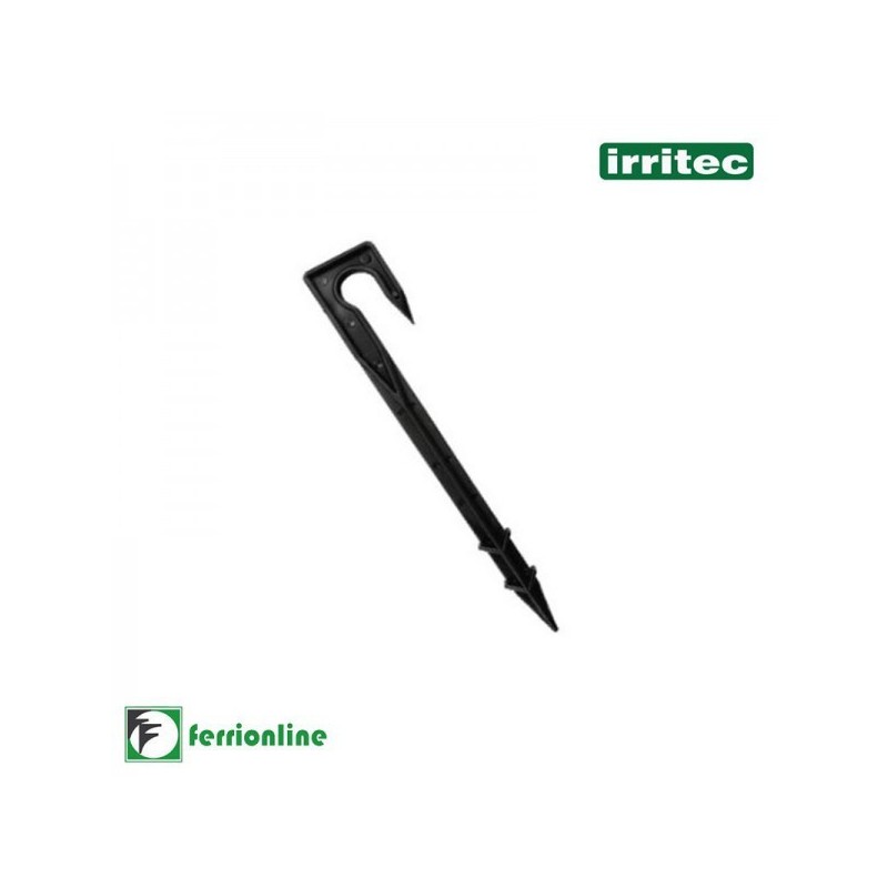 Picchetto Nero per ala gocciolante e tubo ⌀ 16mm IRRITEC Picchetto Nero per ala gocciolante e tubo ⌀ 16mm IRRITEC