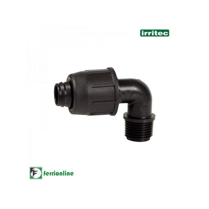 Raccordo Gomito ⌀ 16x1/2" fil. Maschio - irrigazione a goccia IRRITEC Art.824