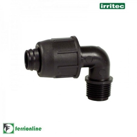 Raccordo Gomito ⌀ 16x1/2" fil. Maschio - irrigazione a goccia IRRITEC Art.824