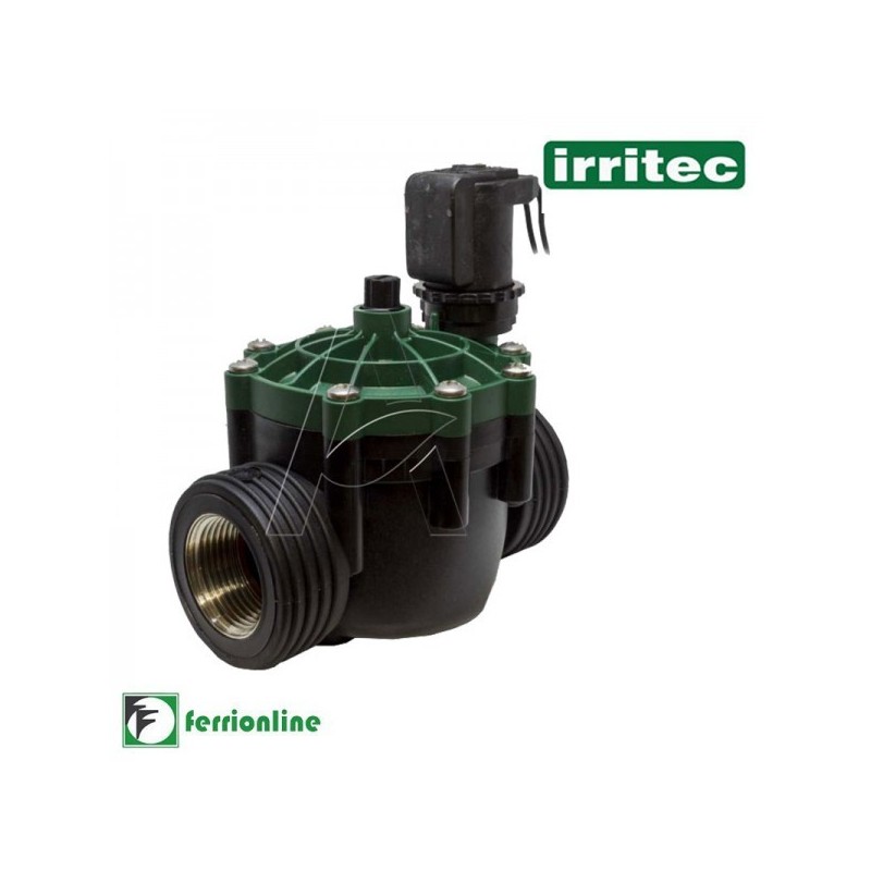 Elettrovalvola Irritec VBN 24v con filetto ottone e controllo di flusso - Femmina ⌀ 1"1/4 Elettrovalvola Irritec VBN 24v con filetto ottone e controllo di flusso - Femmina ⌀ 1"1/4