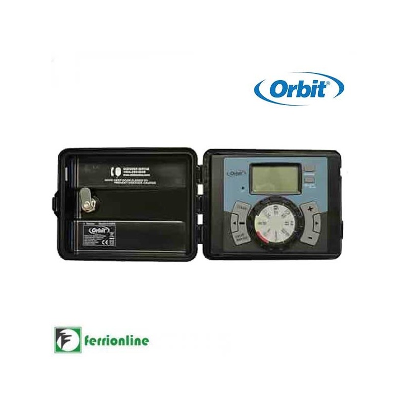Programmatore centralina irrigazione per esterni 4 stazioni Orbit - Easy Set Logic 94894 Programmatore centralina irrigazione per esterni 4 stazioni Orbit - Easy Set Logic 94894