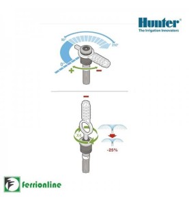 Testina Hunter MP Rotator MPCORNER arco regolabile da 45° a 105°